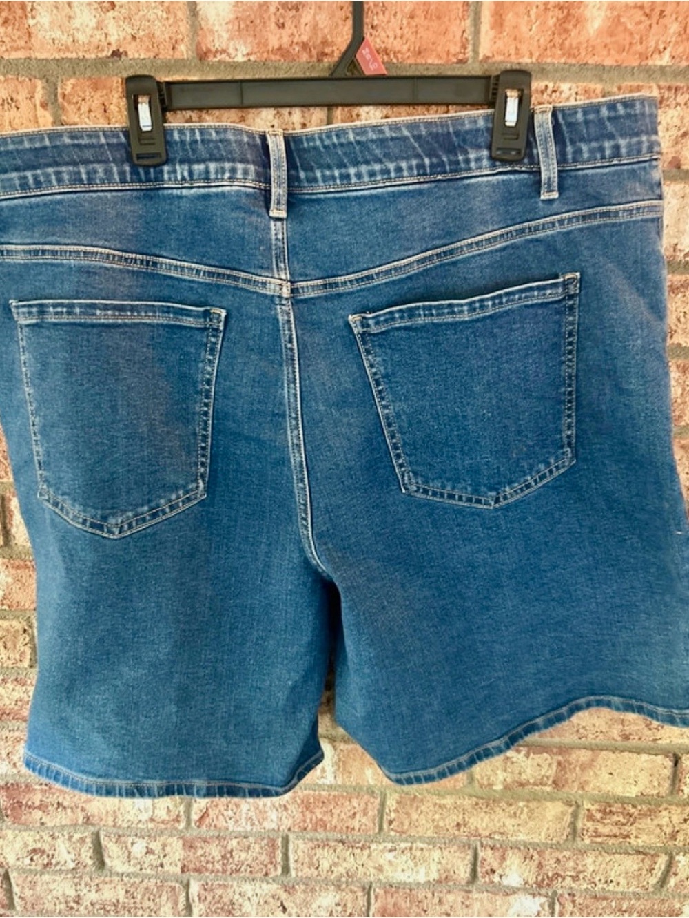 Terra & Sky Women's Blue Denim Jean Shorts - Picture 3 of 4